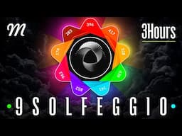 All 9 Solfeggio Frequencies | Pure Tones | Complete Restoration of Body & Mind | 3 Hours