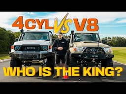 Superior Engineering V8 vs 4-cylinder 79 Series Toyota Landcruiser. Head-To-Head Drag Race.