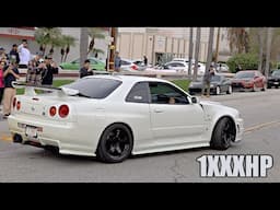 Worlds RAREST R34 Skylines Shut Down Cars & Coffee!