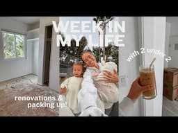 WEEK IN MY LIFE with 2 under 2 | new home renovations, packing, morning at the zoo & more!