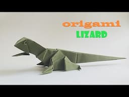 How to make an easy origami Lizard (revised tutorial), step by step tutorial