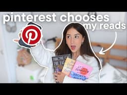 pinterest chooses my reads for the week🤭📖 spoiler free reading vlog