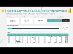 Create a Dynamic Debtors Aging Report in Power BI with a Payment Tracker and Progress Bar