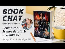 YA FANTASY LIVE BOOK CHAT: On Wings of Ash and Dust (behind the scenes, Author Q&A, GIVEAWAYS!)