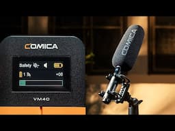 Comica VM40 wireless directional microphone for video production