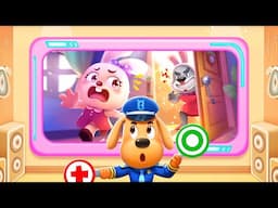 Sheriff Labrador Home Safety #2 - Don't Let Strangers Into Your House! | BabyBus Safety Games