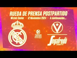 Post-game Press Conference | Real Madrid vs Virtus de Bolonia | Jornada 9 Euroleague