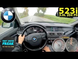 2010 BMW 523i F10 Manual 3.0L R6 204 PS Country Road POV | Scenic Drive & Real Fuel Consumption