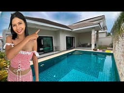 Pool Villa for Rent – Only $600usd/Month + Cheap Thai Food in Hua Hin, Thailand