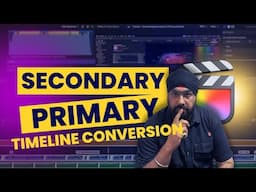 How  to make secondary timeline act primary | FcpX Hindi