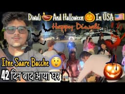 Halloween 🎃 In America 🇺🇸 | USA 🇺🇸 Mein Manaya Aaj Halloween 👻 | Trucker 🚛 Life | Diwali 🪔 In USA