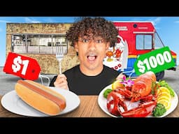 Eating At ONLY Cheap Vs Expensive Food Trucks!