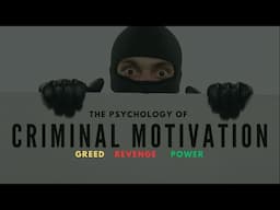 The Psychology of Criminal Motivation: Greed, Revenge, and Power