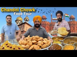 Top 5 Famous street food in Chandni Chowk | Thali , Moth Kachori , Daulat ki chaat , Chole Kulche