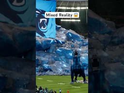 Mixed Reality 🤯 3D + 8K Virtual Camera System at an NFL Panthers Game. #shorts #nfl #football