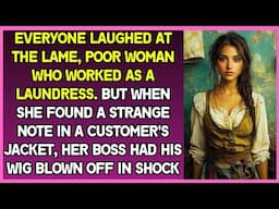 Poor lame woman who was  a laundress found a strange note in customer's jacket, her boss was shocked