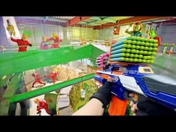 Nerf War | Amusement Park Battle 89(Nerf First Person Shooter)