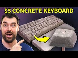 DIY Keyboard Using $5 Worth of Concrete (and 100 hrs)