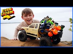 RC Crawlers Find Dragon Monster Trucks and Secret Monster Jam Toy Surprise