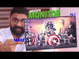 I Bought Best Portable Gaming Monitor From Amazon⚡144HZ FHD+/You Need This TYPE C Portable Monitor!