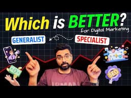 Digital Marketing Generalist v/s Specialist - What is BETTER JOB FOR YOU? (and WHY?)