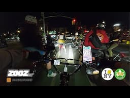 Meet the Crew- Nighttime Group Ride through NYC on the Zooz 750! | eBike POV [4K]