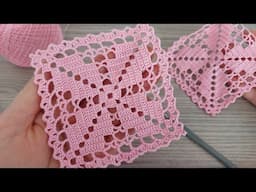 Quick & Simple Floral Filet Crochet Shawl 🌸 | Knitting Love Beginner Cover Design