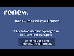 Alternative uses of Hydrogen in Industry