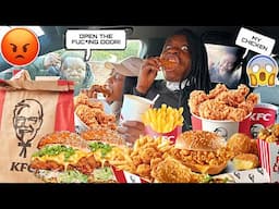 LOCKING MY FAMILY OUT THE CAR AND EATING THEIR  KFC.... ((MUST WATCH)) part 2