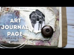 Art Journal Page with a New Approach