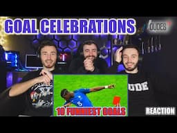 10 FUNNIEST GOAL CELEBRATIONS EVER | FIRST TIME REACTION