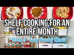 PANTRY COOKING FOR AN ENTIRE MONTH Part 3 | Pantry Challenge Meals