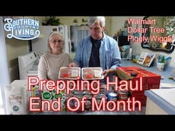 Prepping Haul - End Of Month Extra Budget Haul  - Pantry Preview - Seniors Living On Social Security