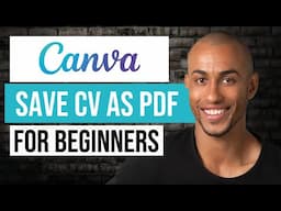 How to Save Canva CV as PDF File (Step by Step)