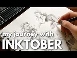 sharing my INKTOBER 2024 experience + FIGURE STUDY sketchbook session