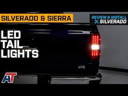 2014-2018 Silverado 1500 LED Tail Lights; Black Housing; Clear Lens Review & Install