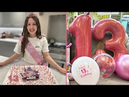 Isla's 13th Birthday, Opening Presents & Delicious Cake  | Fun Family Three Vlog