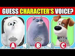 🔊 Guess The Secret Life of Pets 2 Characters By Their VOICE? | Snowball, Max