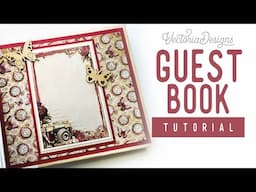 (Wedding) Guest Book Tutorial | Deep Red & Gold Crafting Printables