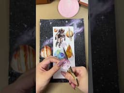 Universe Theme 🪐🌌👩🏻‍🚀 #asmr #scrapbooking #artjournal