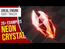 UE5 l Neon Crystal VFX Pack l Unreal Engine 5 (Trailer)