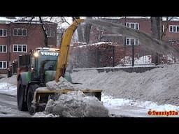 4K| Snow & Ice Removal with Mattsson 261S And Fendt 516 Vario With Snowblower