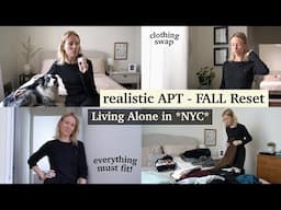 a VERY realistic FALL FASHION RESET in my NYC APT - Living Alone in New York, VLOG 2024