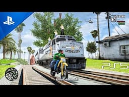 (PS5) The Train Chase | The most ICONIC mission in GTA EVER [4K HDR]