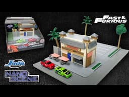 Unboxing: Nano Scenes Fast & Furious Toretto Cafe Diecast Diorama w/Brian's Eclipse & SVT Lightning