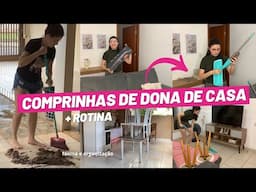 COMPRINHAS PARA CASA, trabalho externo, FAXINA e ORGANIZAÇÃO, rotina saudável e treinos…