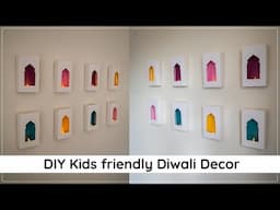 Quick and Easy Diwali decorations, Kids friendly and budget friendly and wall safe