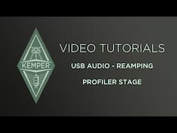 Kemper Profiler Tutorials - Reamping - Profiler Stage (german)