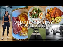 WHAT I EAT IN A DAY | QUICK, HEALTHY, HIGH PROTEIN MEALS TO BUILD MUSCLE 🥗🏋🏾‍♀️💪🏾