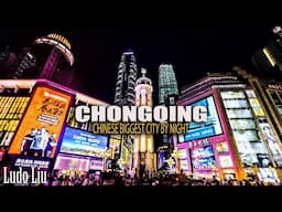 Downtown Chongqing Jiefanbei by Night - 4K immersive walk in CHINA